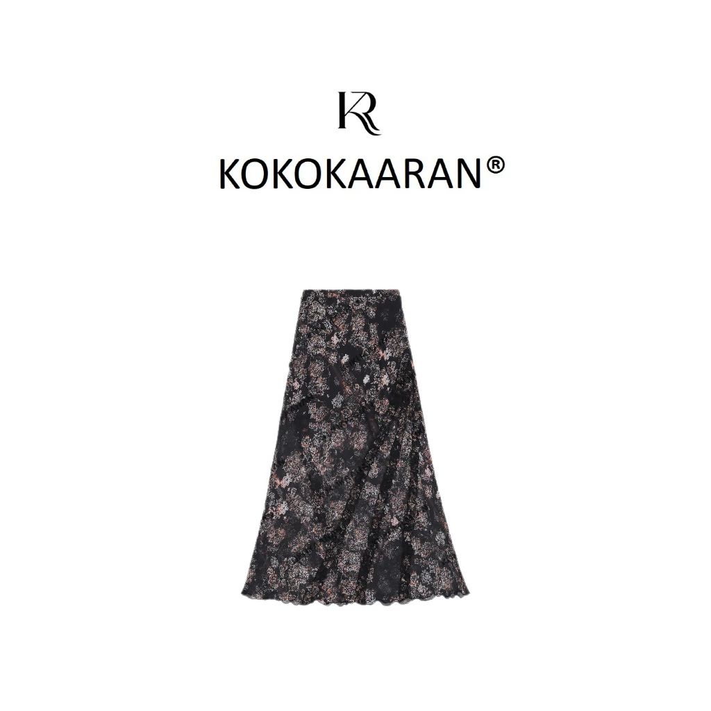 kokokaaran/可可咔伦 ’波西米亚‘春季腰果花度假风半身裙SH250053