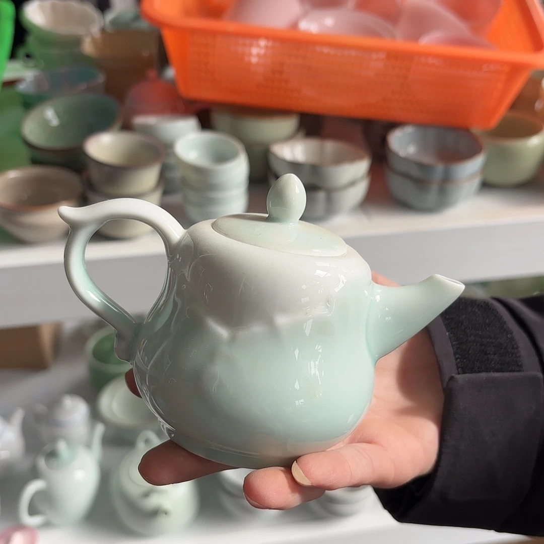 龙泉云间青瓷小米茶器