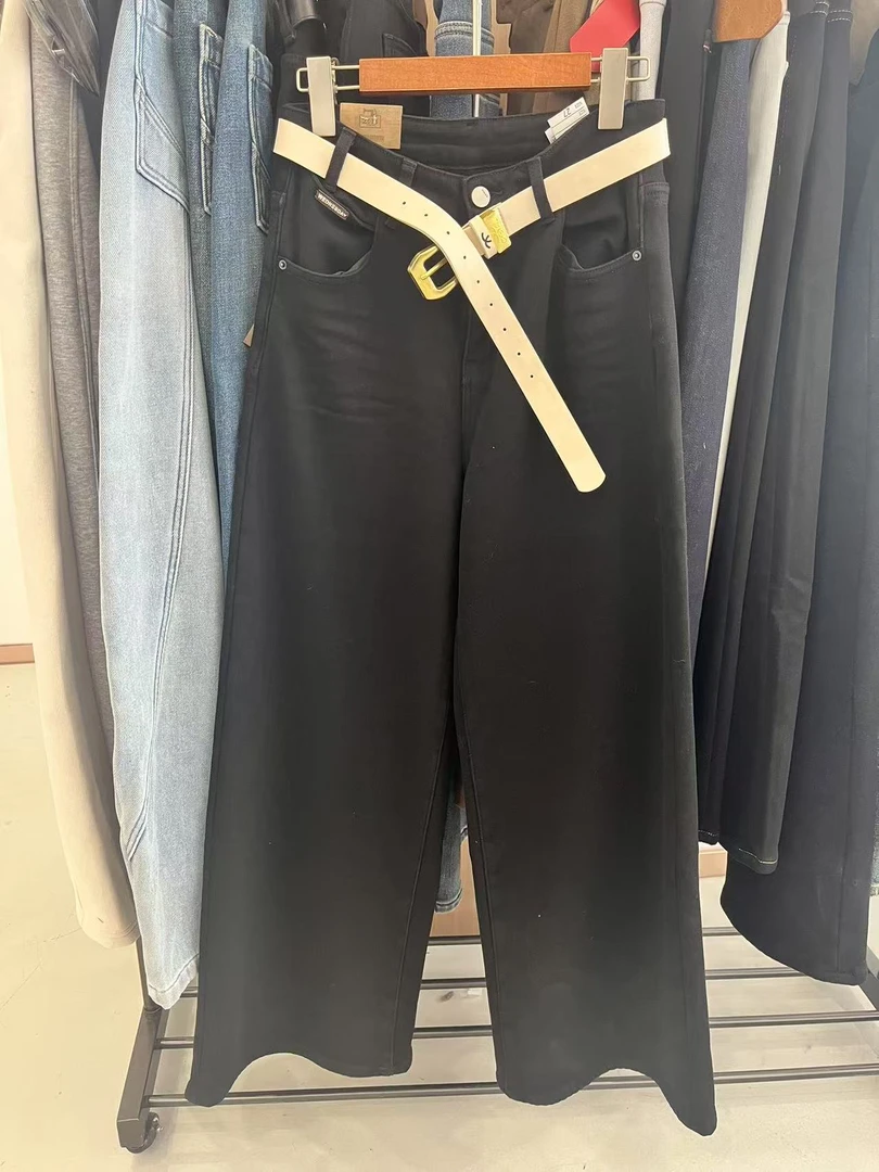 静姐~新款百搭直筒超弹柔软宽松直筒裤 202531