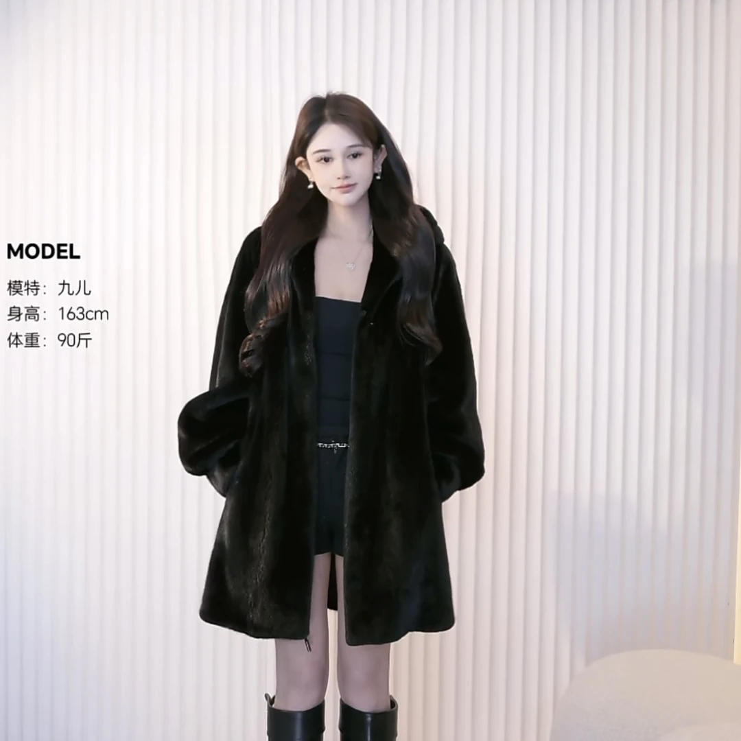 SD94 LDTJ高定美国宝嘉美金牌短二公貂美黑本色连帽