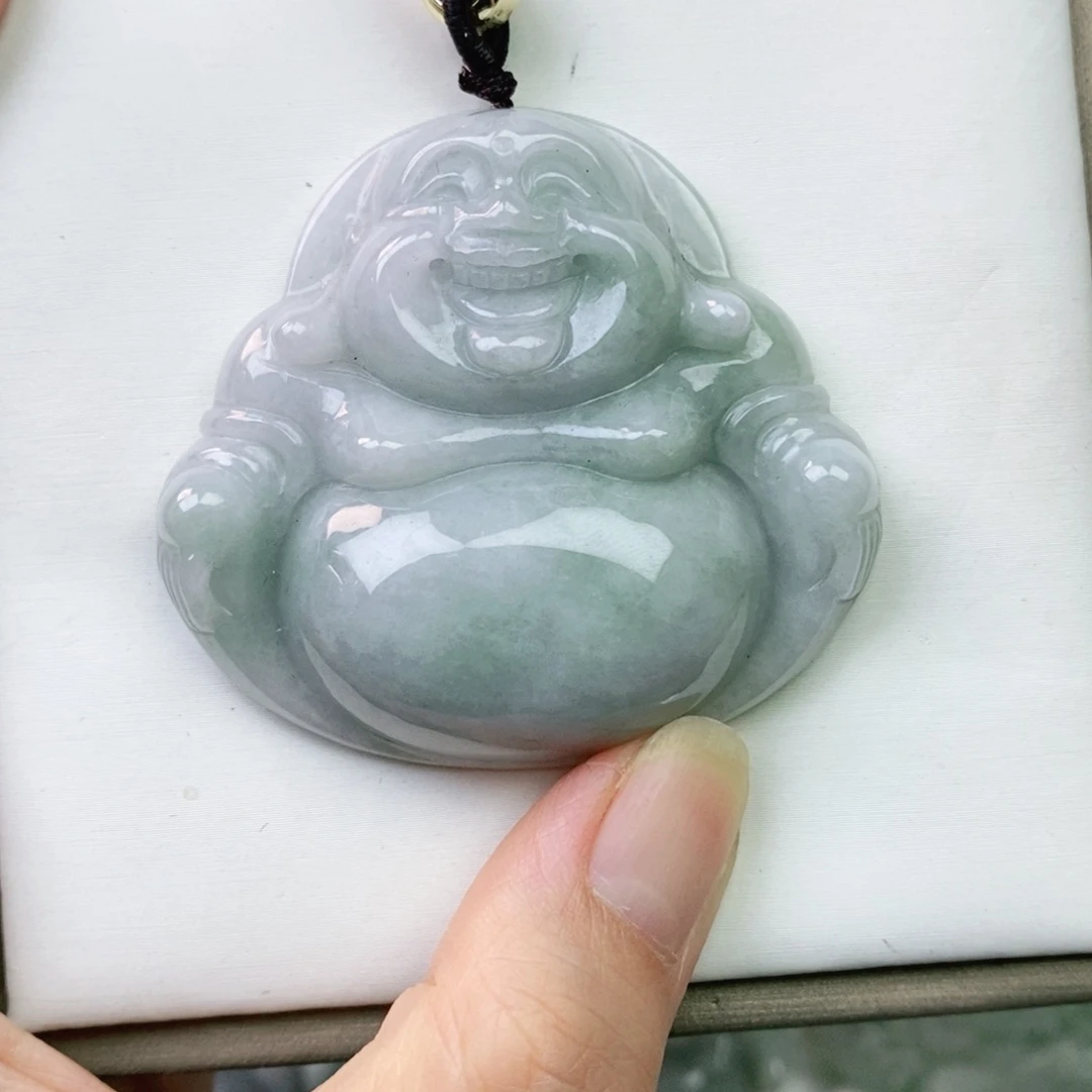 翡翠未镶嵌颈饰佛公（清库存）