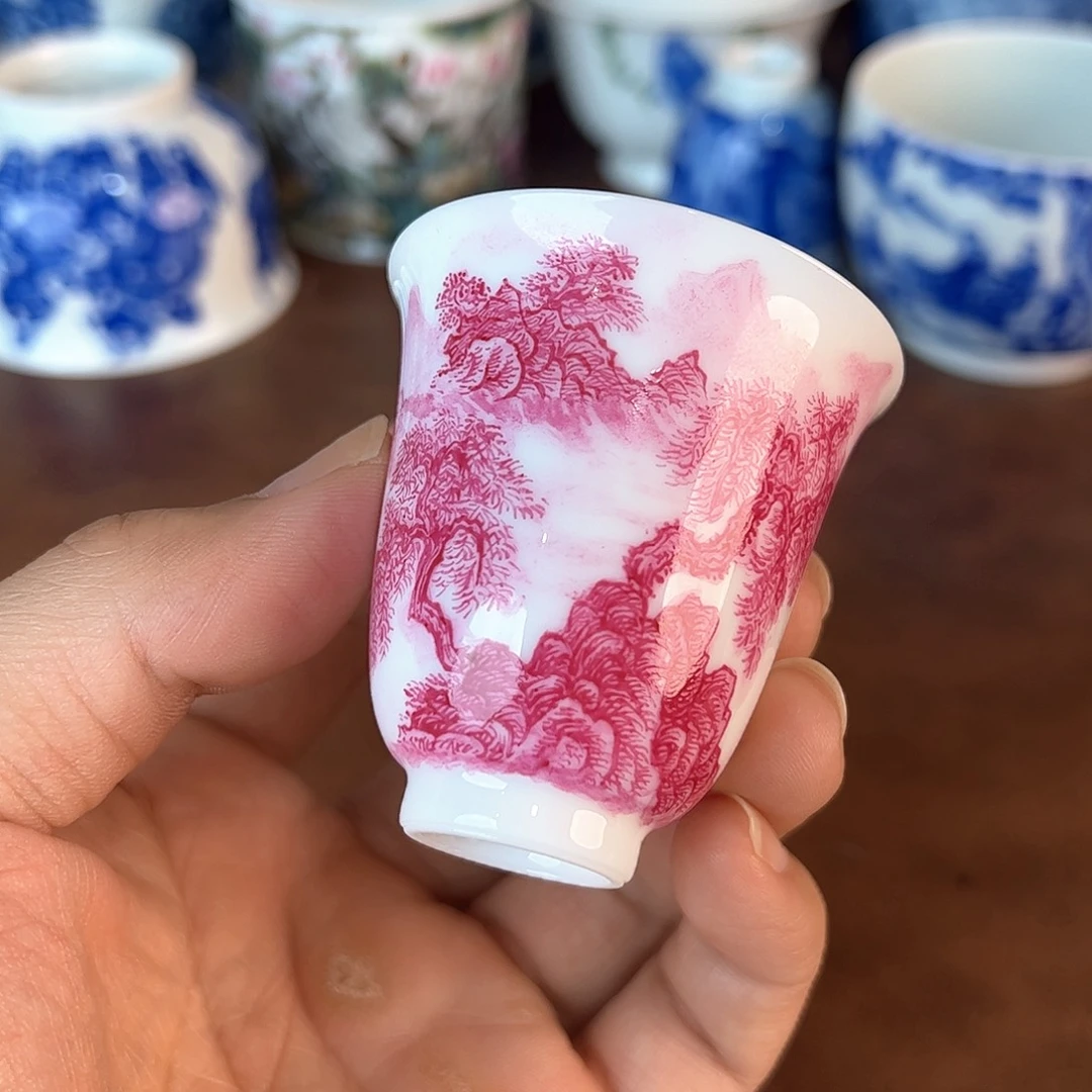 杯有****菜景德镇全手工手绘陶瓷