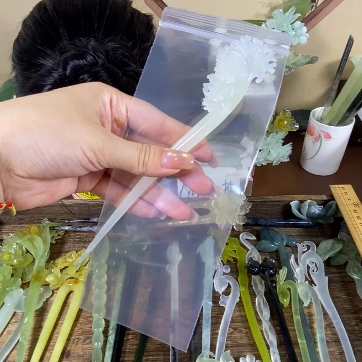 未镶嵌蛇纹石玉发饰