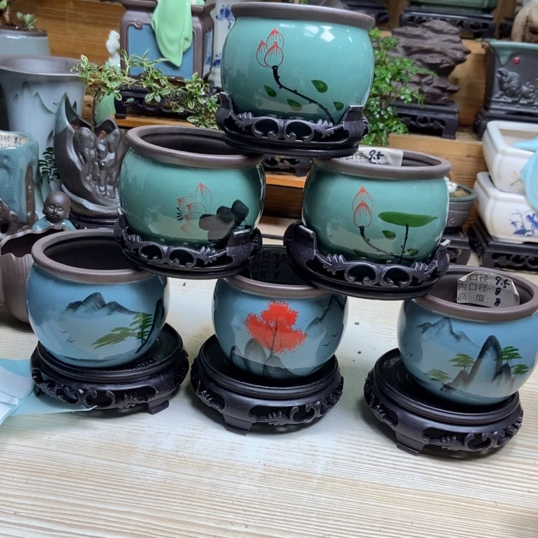 瓷片陶瓷花盆陶瓷艺术