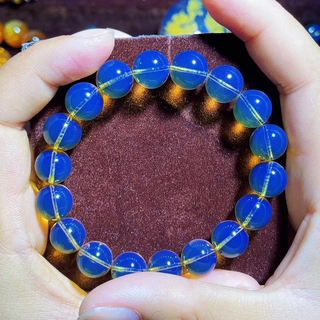 蓝珀裸石未镶嵌异色珀11