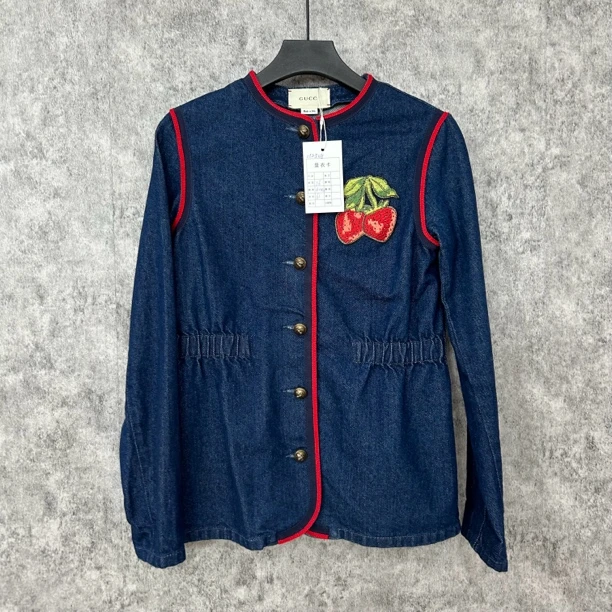 95新 GUCCI/古驰 古驰牛仔蓝上衣外套