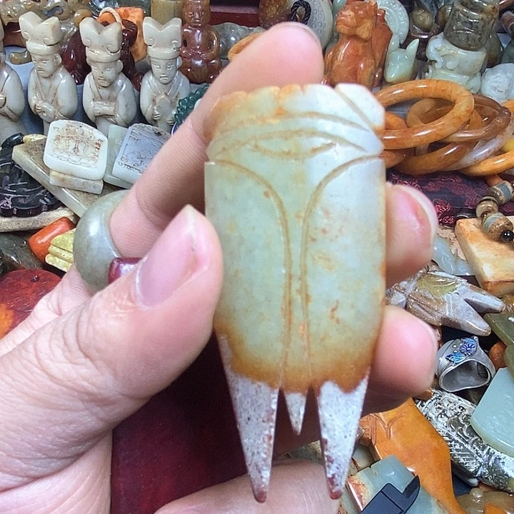 和田玉未镶嵌挂件