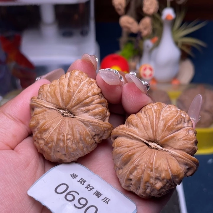 把件文玩核桃南瓜墩42-0690