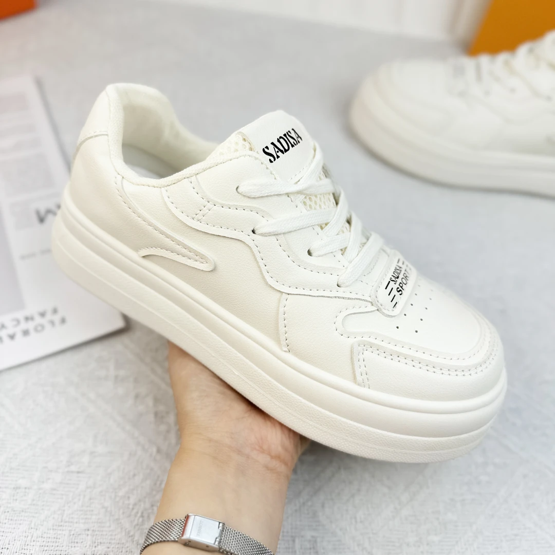 小白鞋女鞋春季新款潮流休闲时尚百搭厚底运动板鞋子Z-23