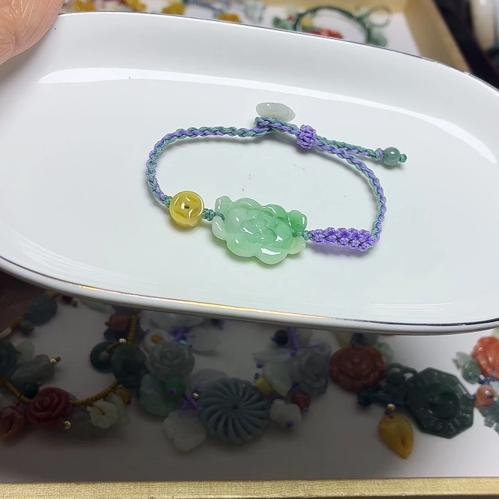 翡翠未镶嵌手链福利款