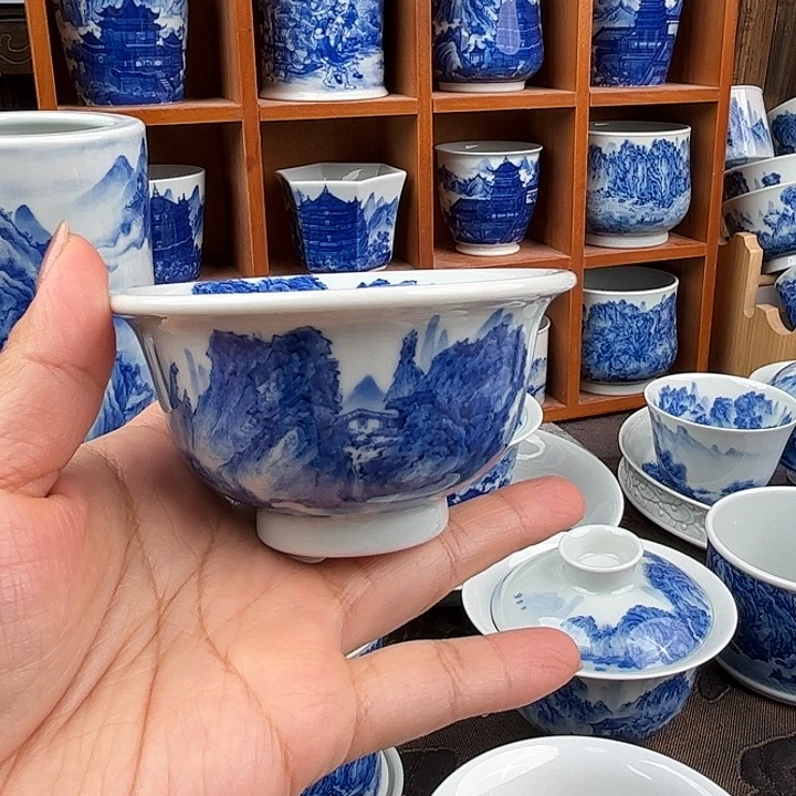 往***烟瓷片一笔一墨 叩玉山房