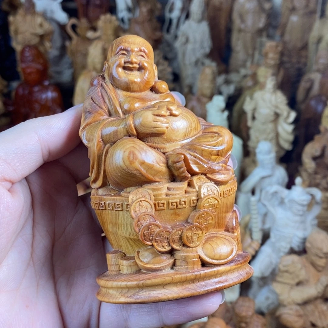 木崖柏10高瑕疵坐弥勒