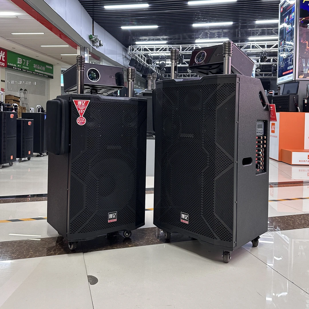 谨亿投影音响一体机户外大功率广场舞K歌音响