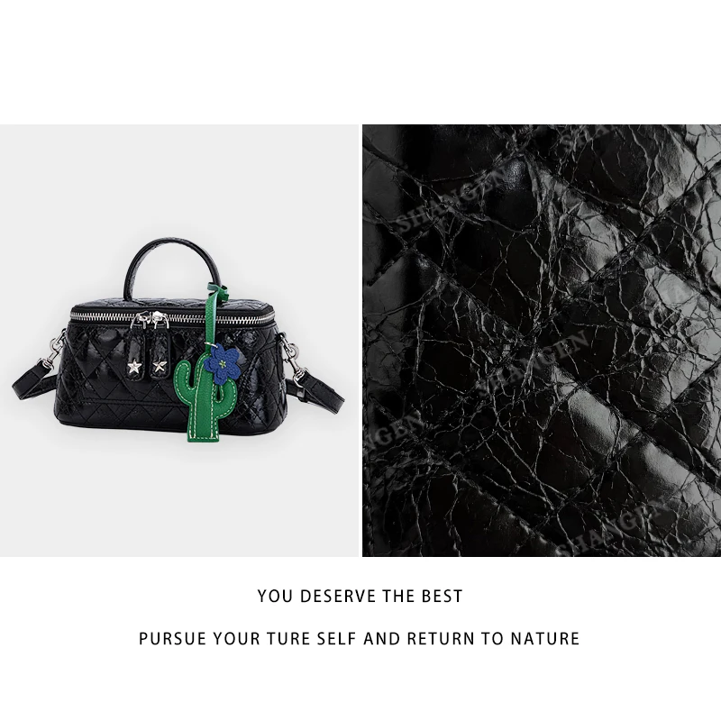 【尚恩CC】QYX-81527-黑色-轻奢时尚女士新款手提单肩斜挎包