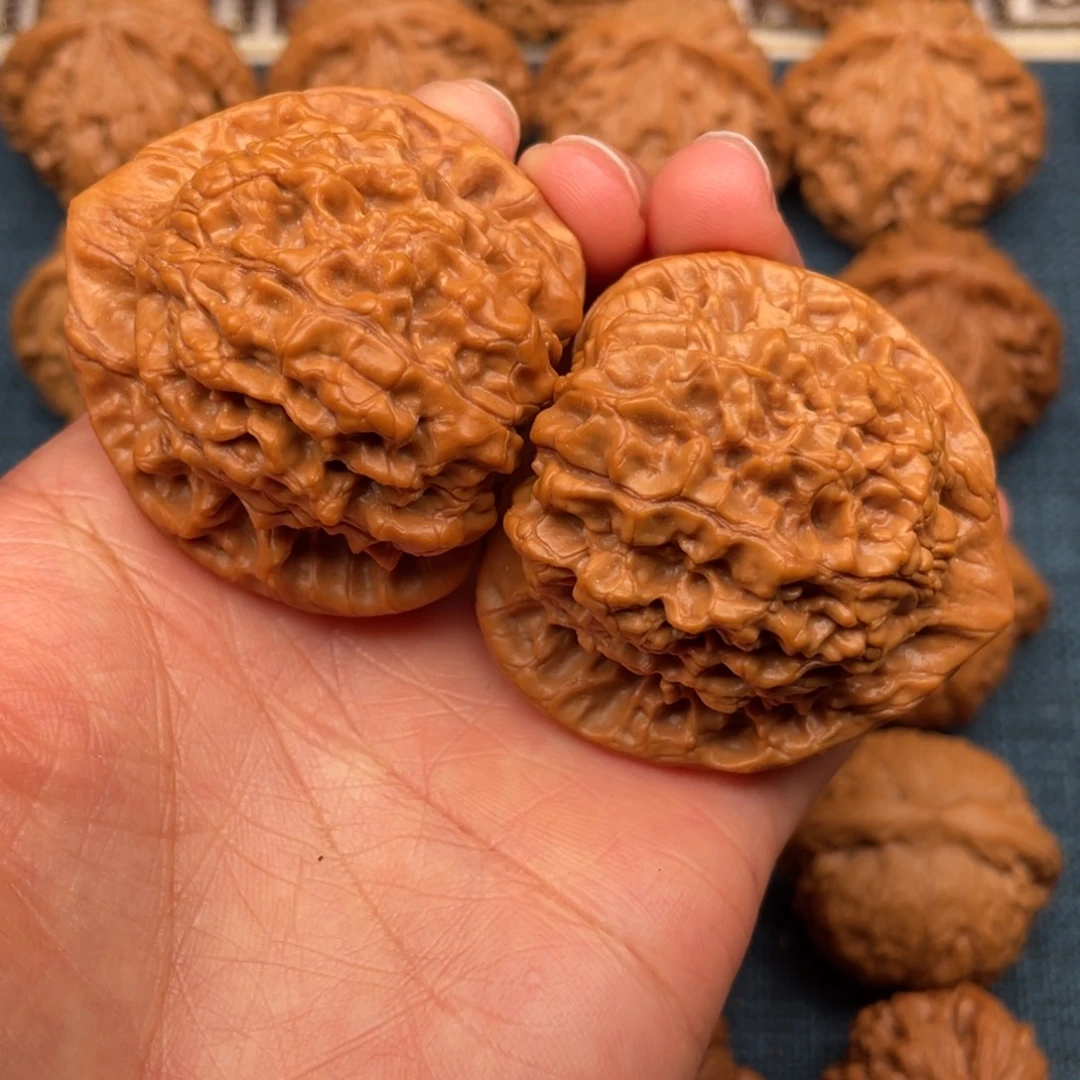 把件文玩核桃46.8全品原桩大官帽