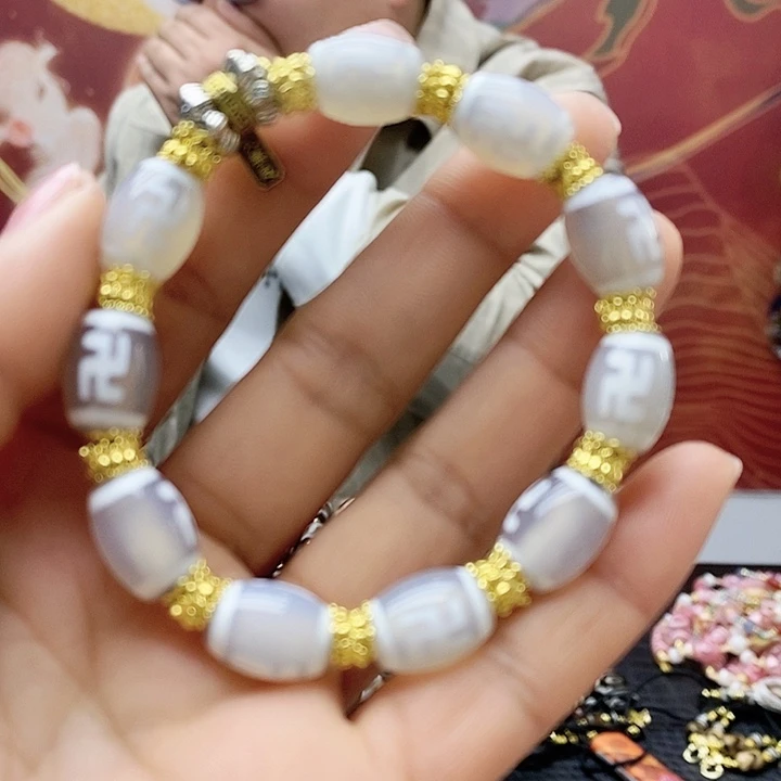 玛瑙/玉髓合金颈饰