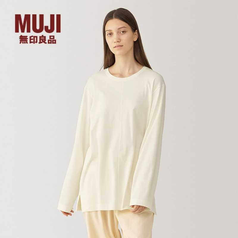无印良品 MUJI Labo 男女通用 双罗纹针织长袖套头衫上衣秋冬