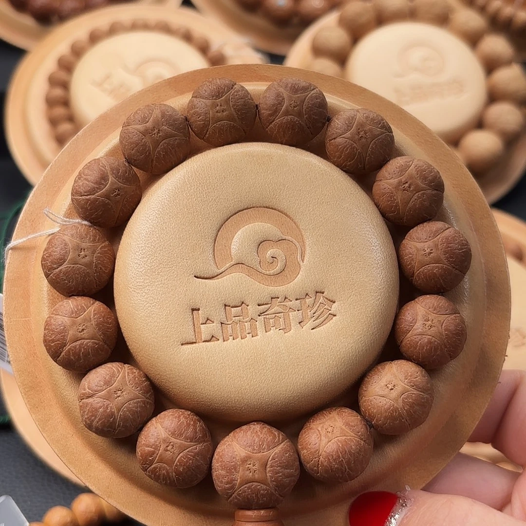 吊坠凤眼菩提17mm精品高密铜钱麒麟手串