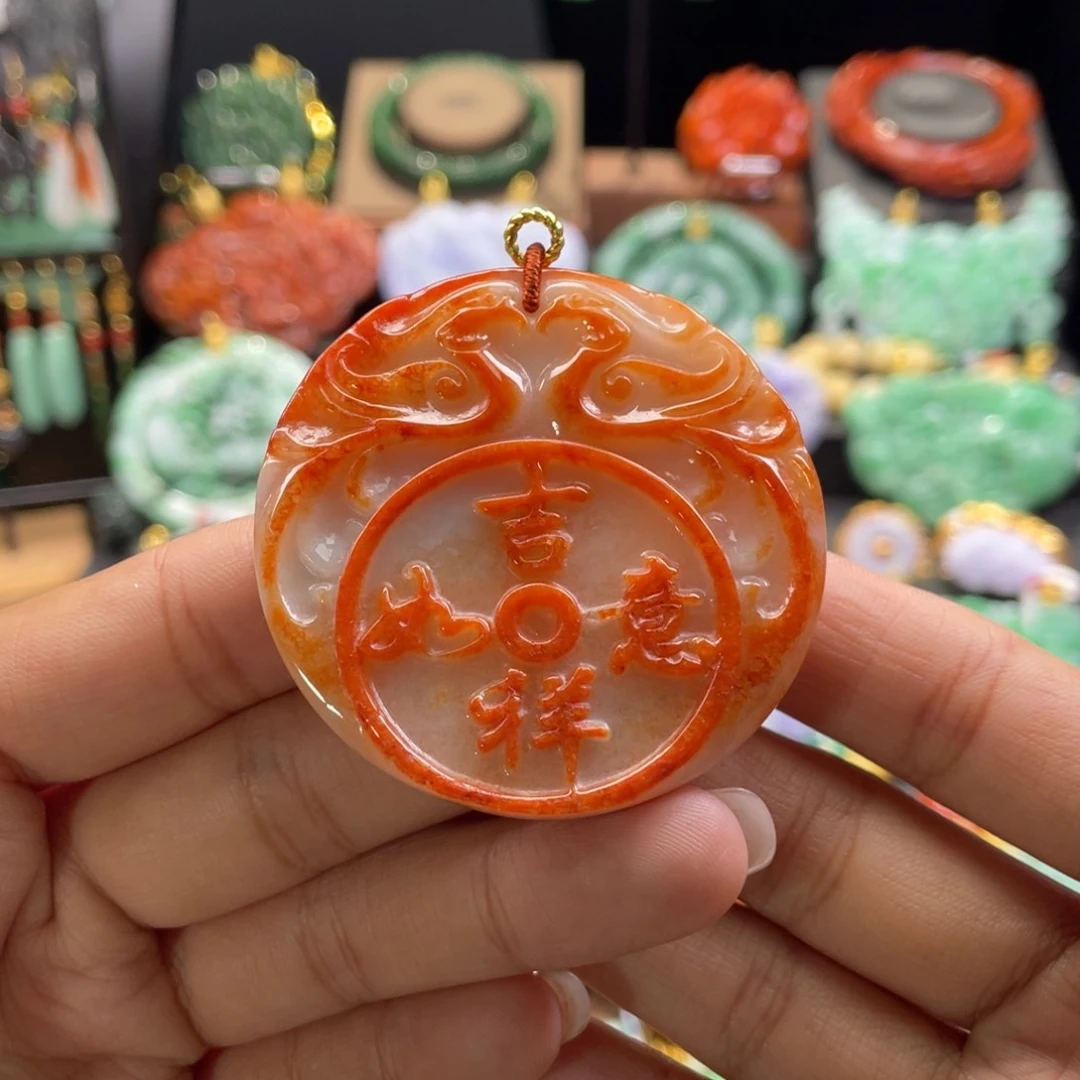 翡翠颈饰未镶嵌代编织