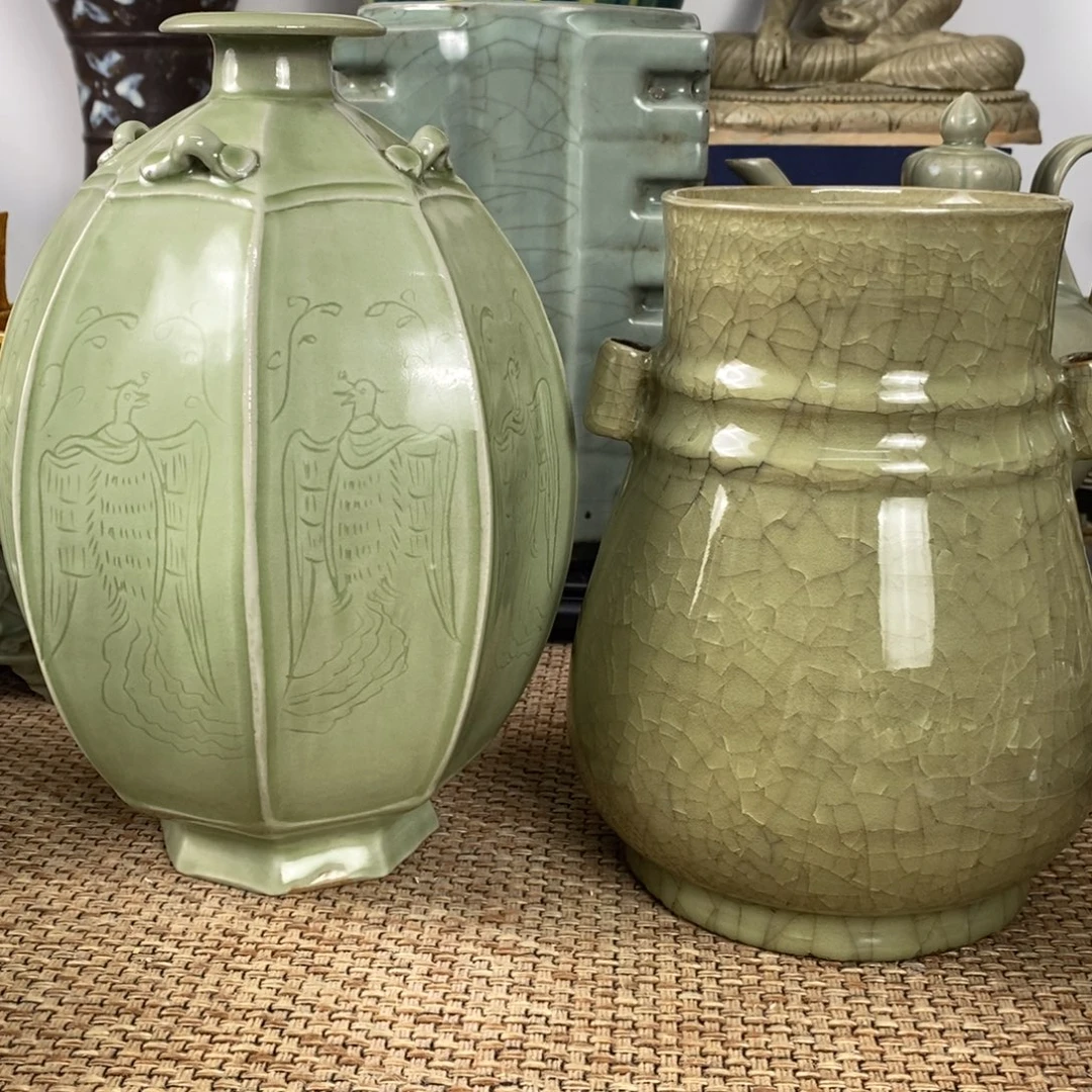 黛***青摆件瓷器瓷器瓷器瓷器瓷器