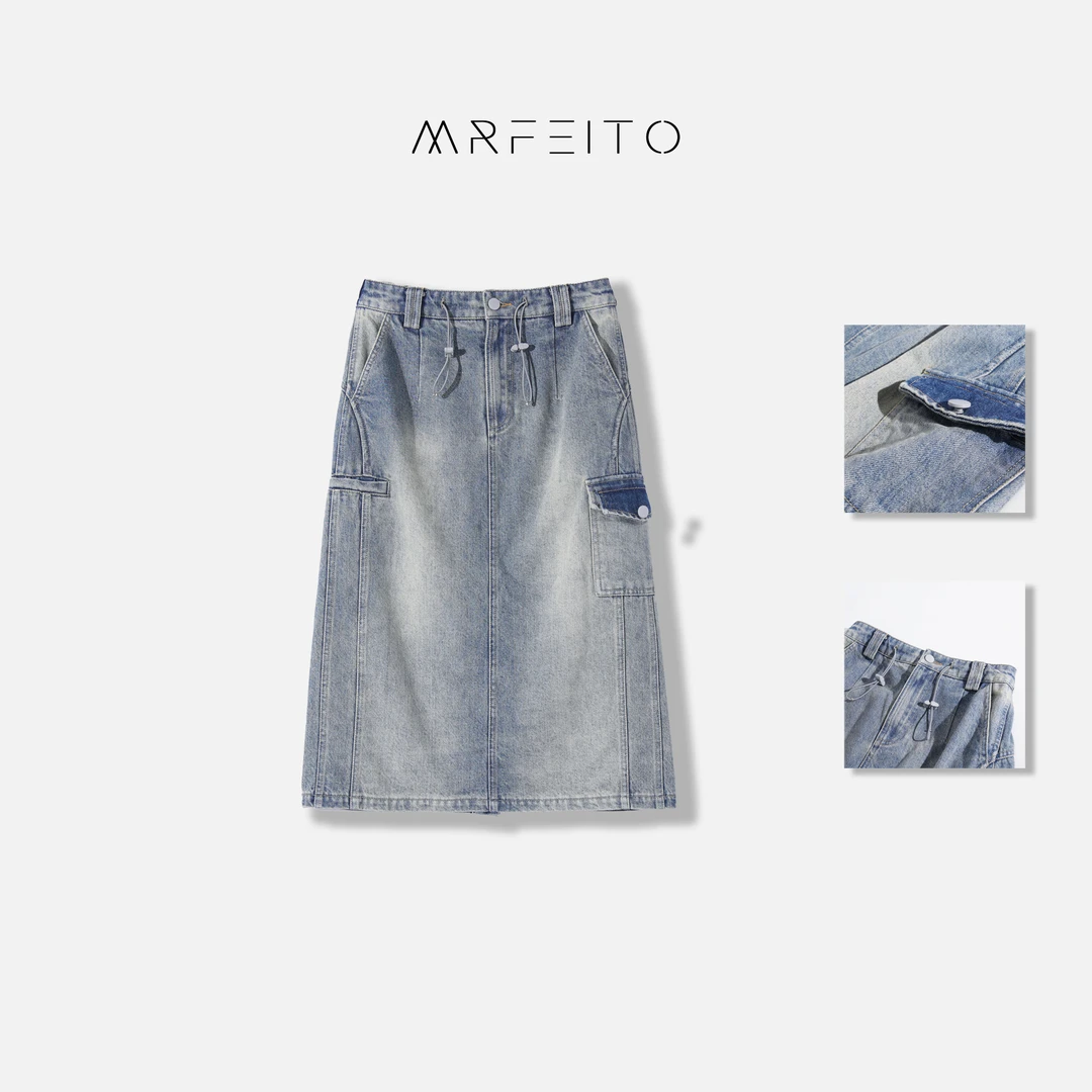 牛仔女士半身裙H737Q01C23618