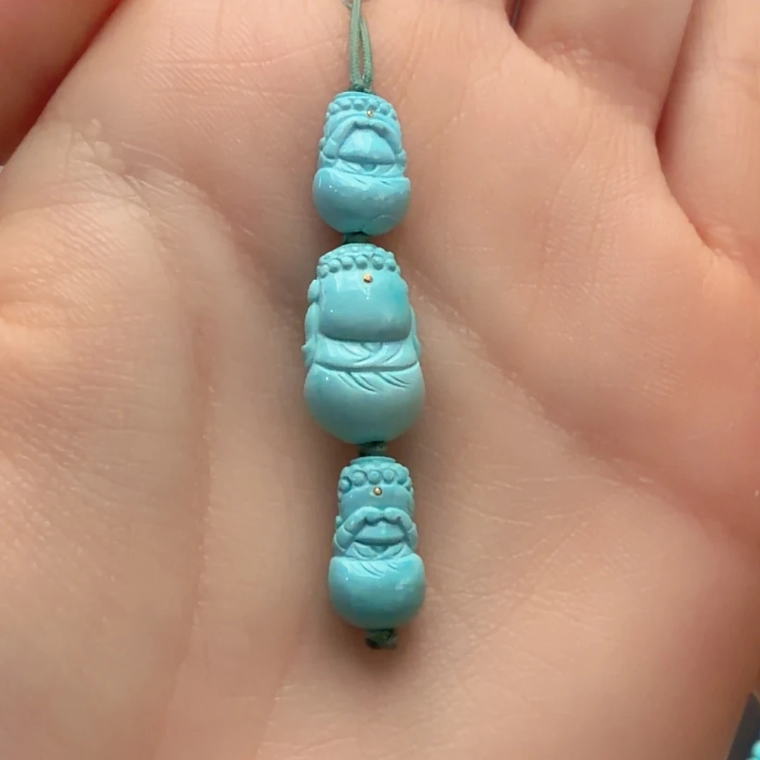 绿松石未镶嵌颈饰