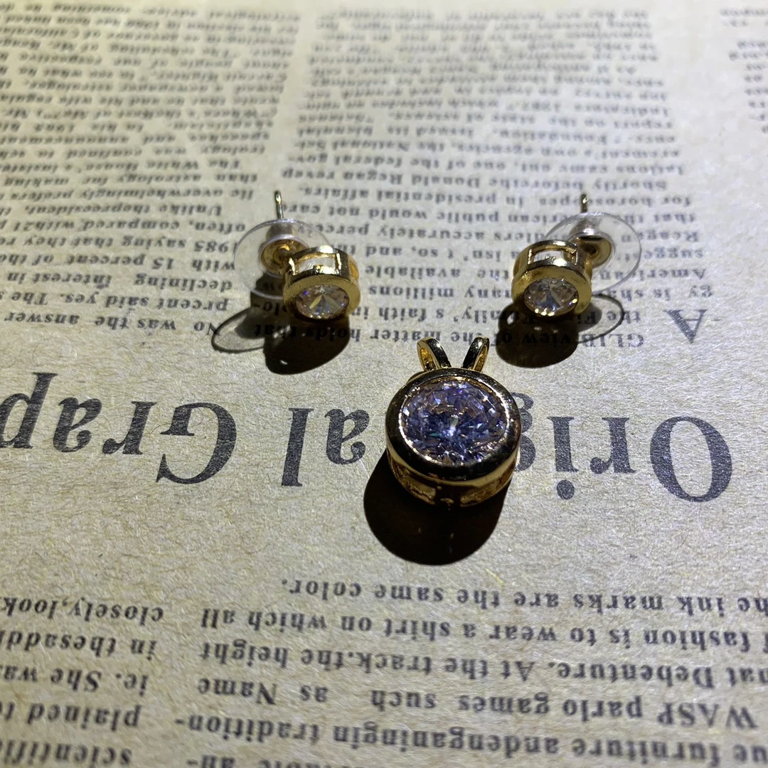 DYJC312 白色耳钉套装