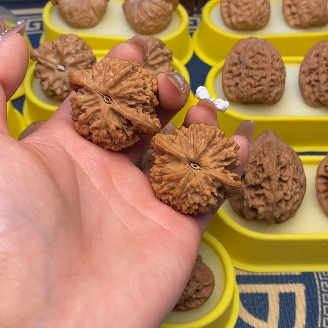 择***身文玩核桃把件42星星