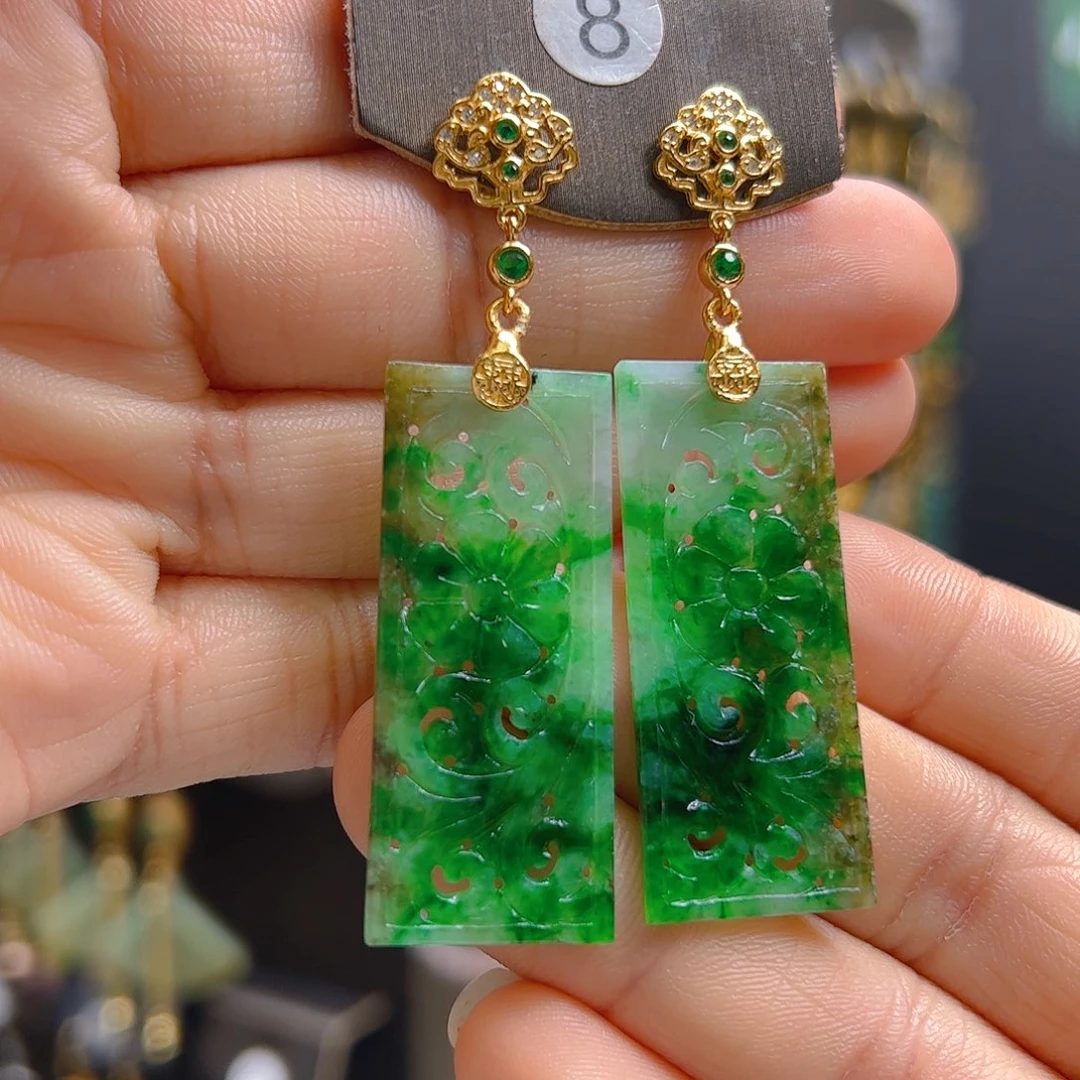 未镶嵌翡翠耳饰翡翠