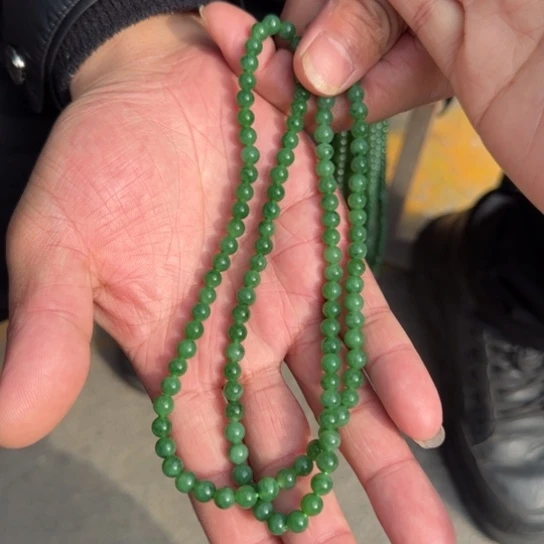 和田玉颈饰未镶嵌卡6的108