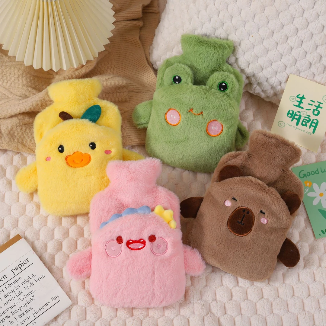 暖水袋卡通系列宝冬季热水袋毛绒插手注水加厚暖水加厚男款暖手宝