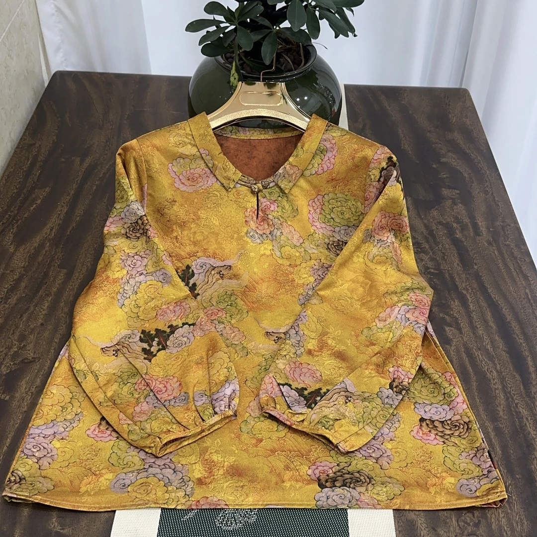 080九分袖娃娃领小衫