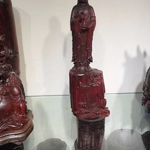 d***强檀香紫檀观音一尊