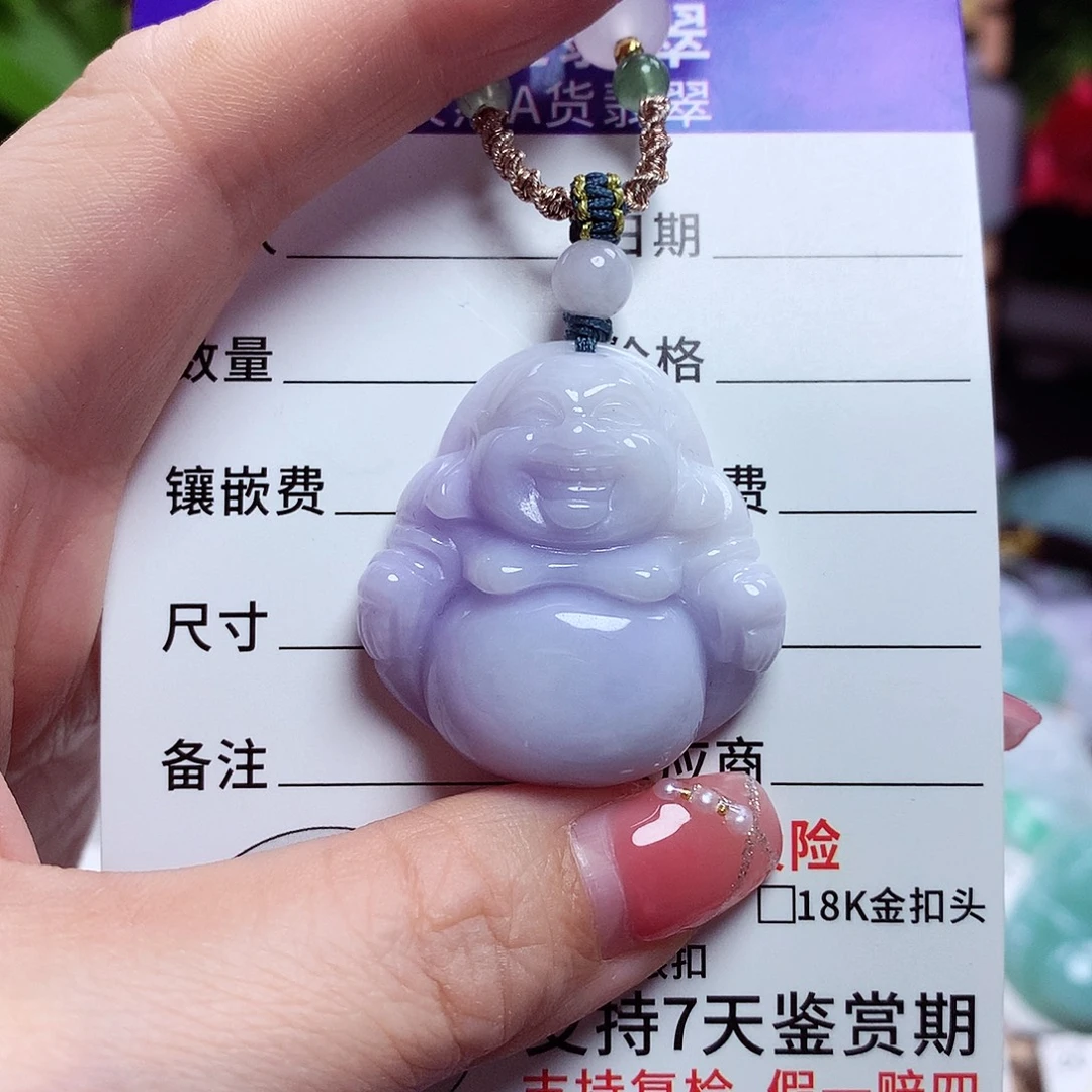 小***雪翡翠未镶嵌颈饰佛公