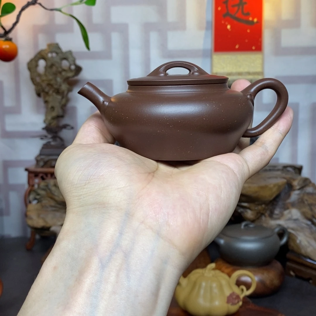 茶壶紫砂紫砂茶具紫泥如意