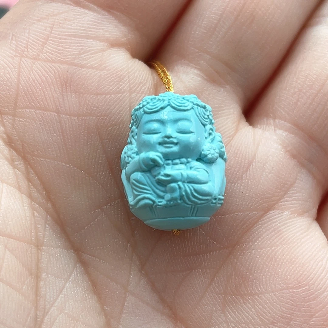 绿松石未镶嵌颈饰