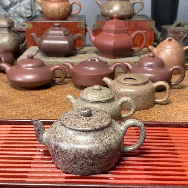 茶壶紫砂麻子段高温