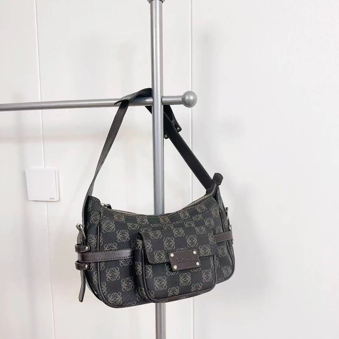 95新 LOEWE/罗意威 95新罗意威腋下老花满印hobo单肩包59526434
