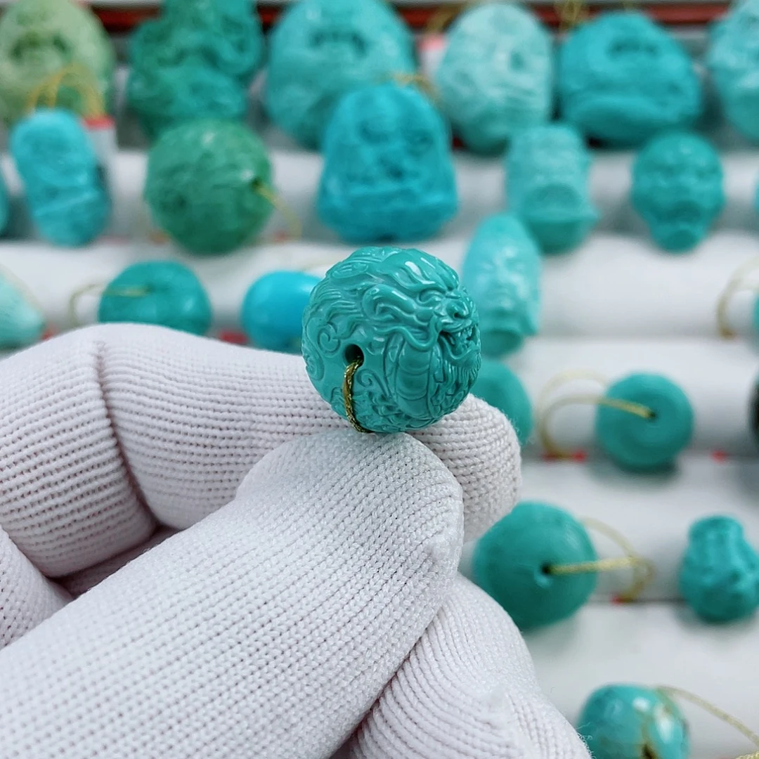 未镶嵌绿松石车挂直径17.6