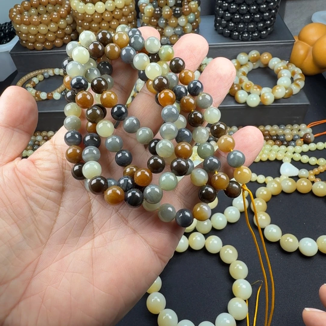 风***＊和田玉未镶嵌手链