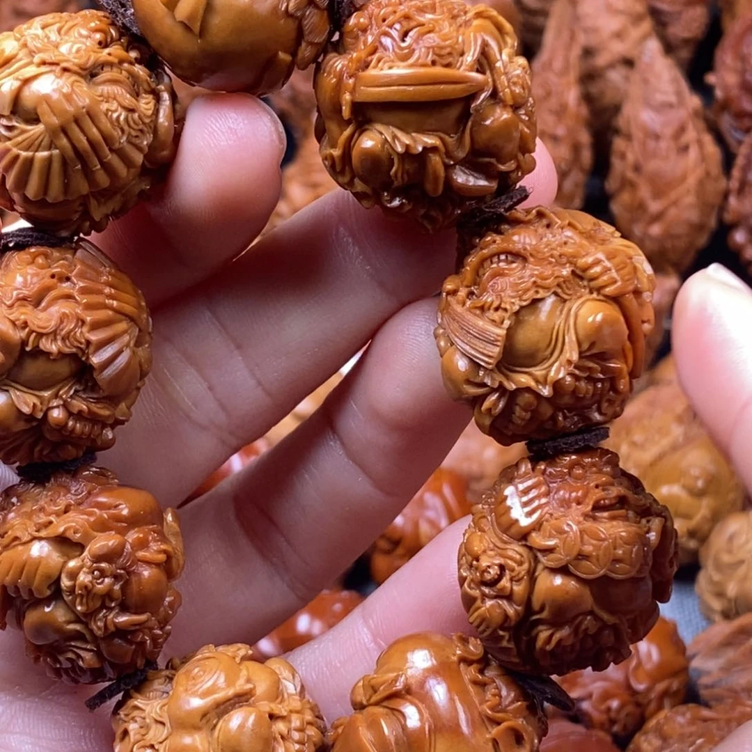 橄榄核手串/手链川*核雕手串