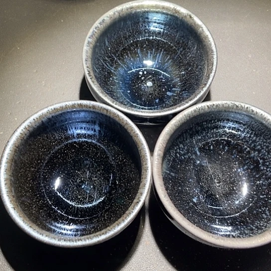 湖***人茶盏944 建窑建盏微瑕（3只）