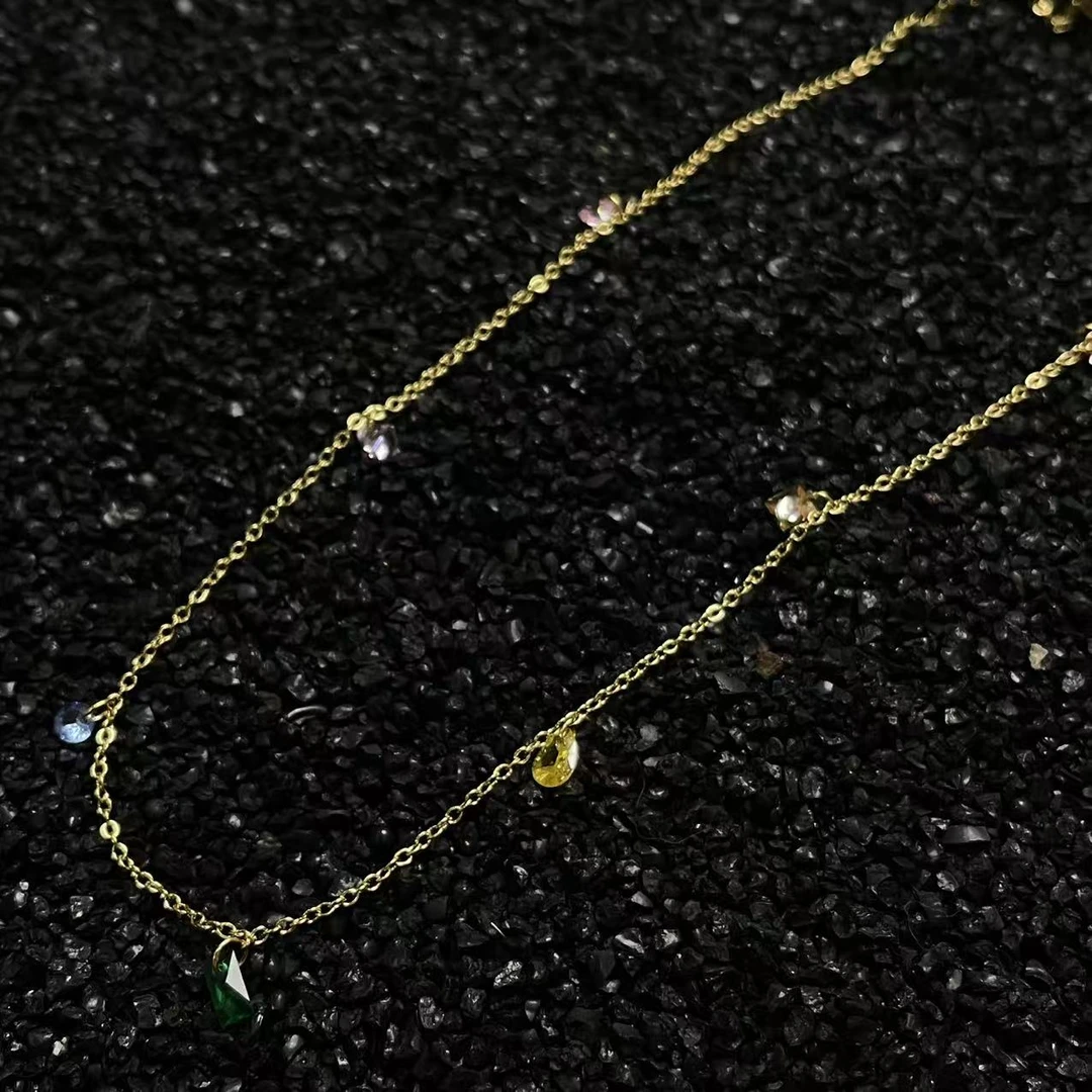 钛钢项链 岩朵饰品-1082-时尚项链-5