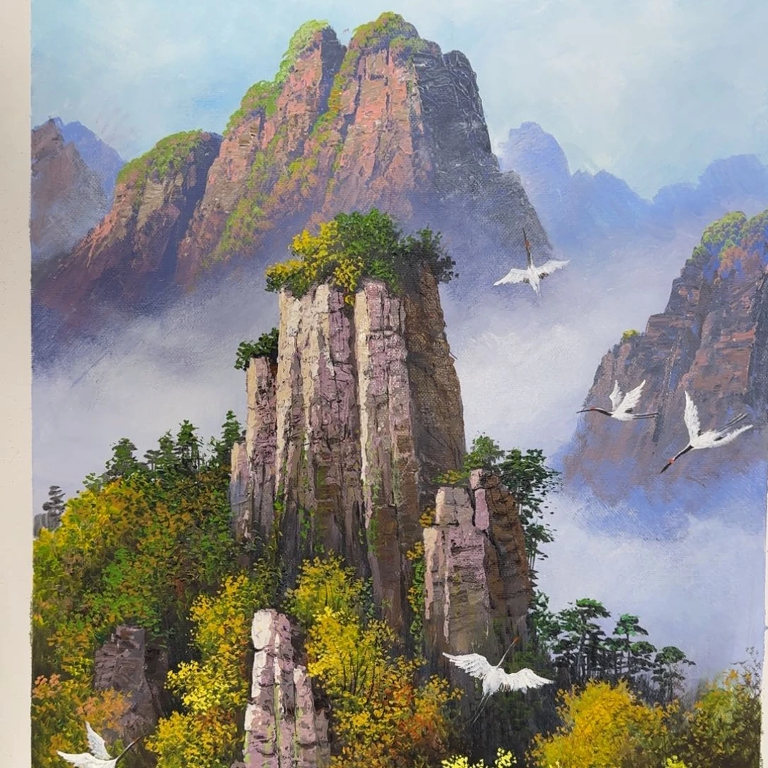 油画哦？哦、咯咯哒了一下