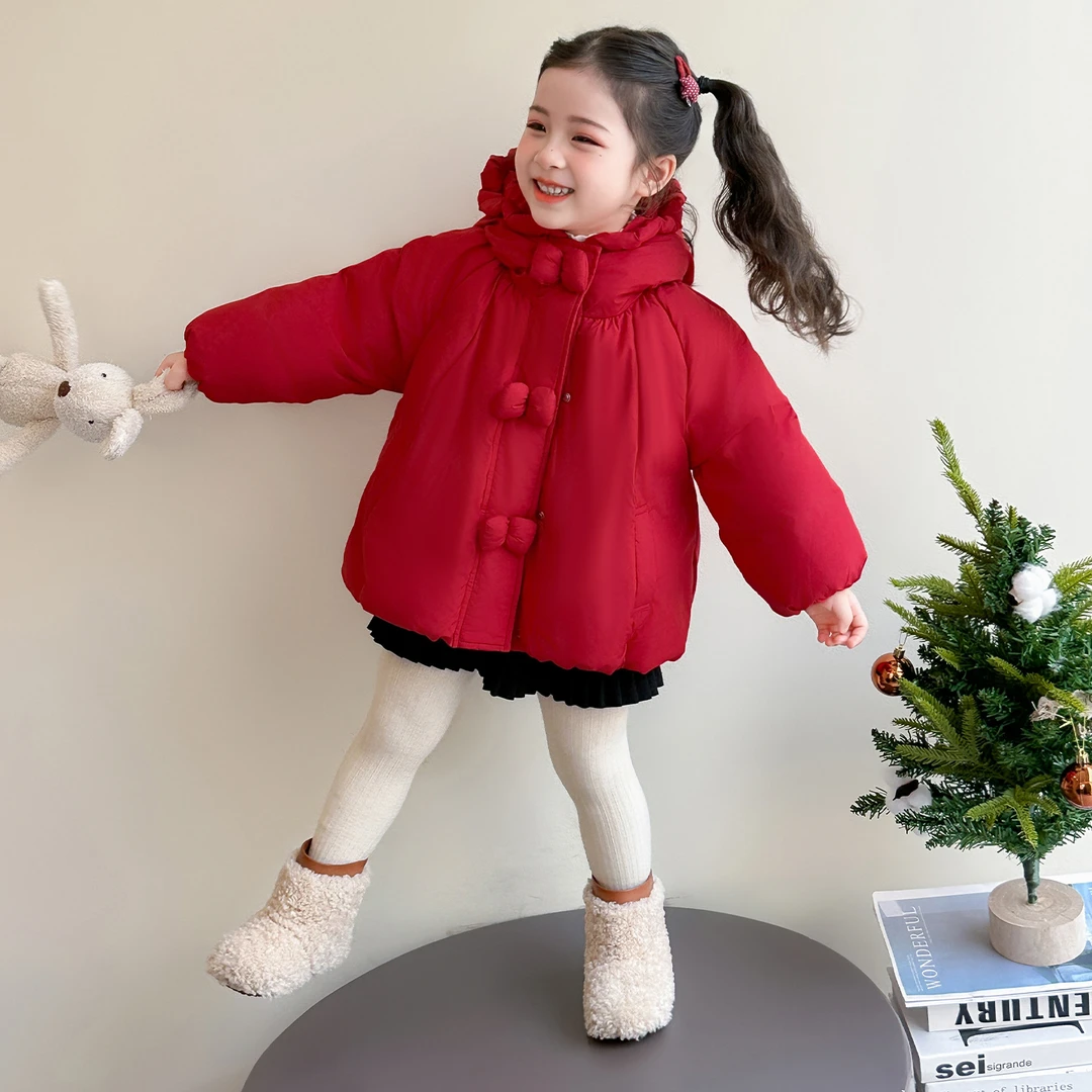 女童羽绒服儿童洋气时髦加厚羽绒外套小女孩宝宝冬装2025新款衣服