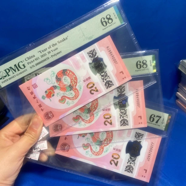 2025年蛇年纪念钞小司令金钩王PMG评级