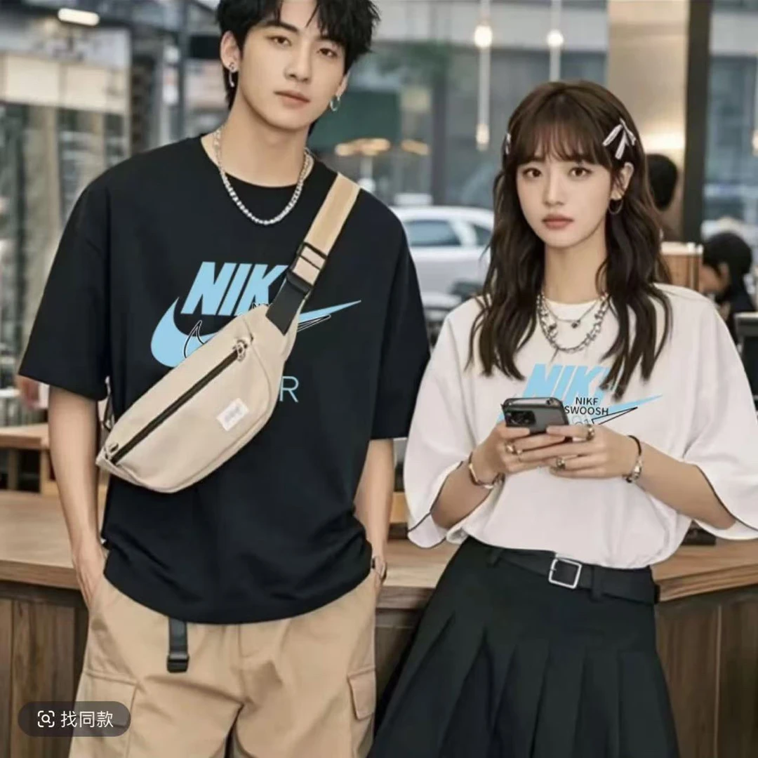 44【一折福利】联名潮牌夏季男女同款百搭体恤休闲时尚短袖T恤