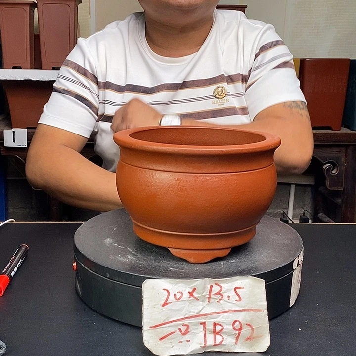 紫砂花盆货号一只JB92