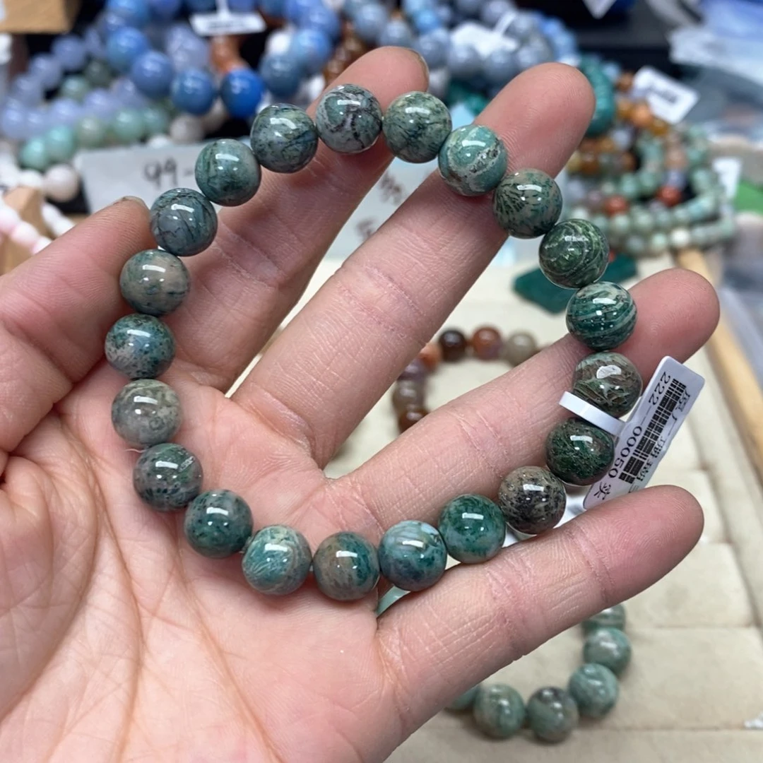 硅化珊瑚（珊瑚玉）手链未镶嵌遮****啥210