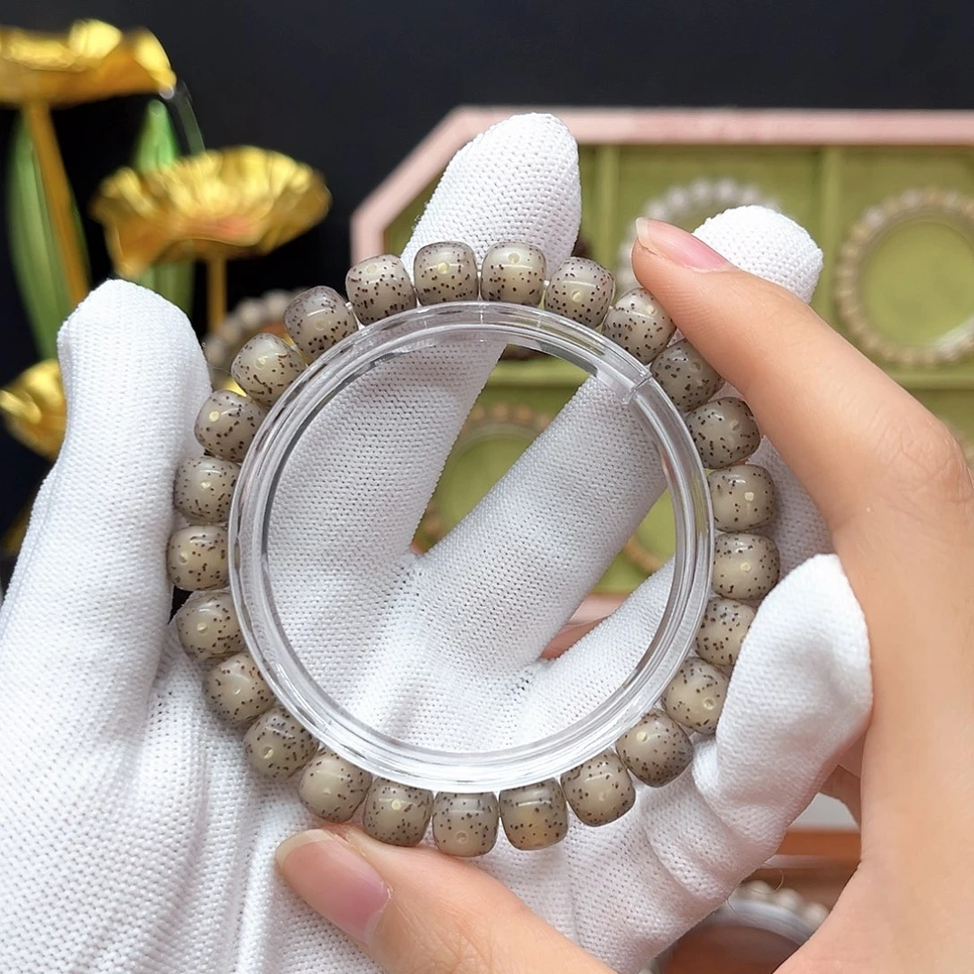 星月菩提手串灰冰单圈